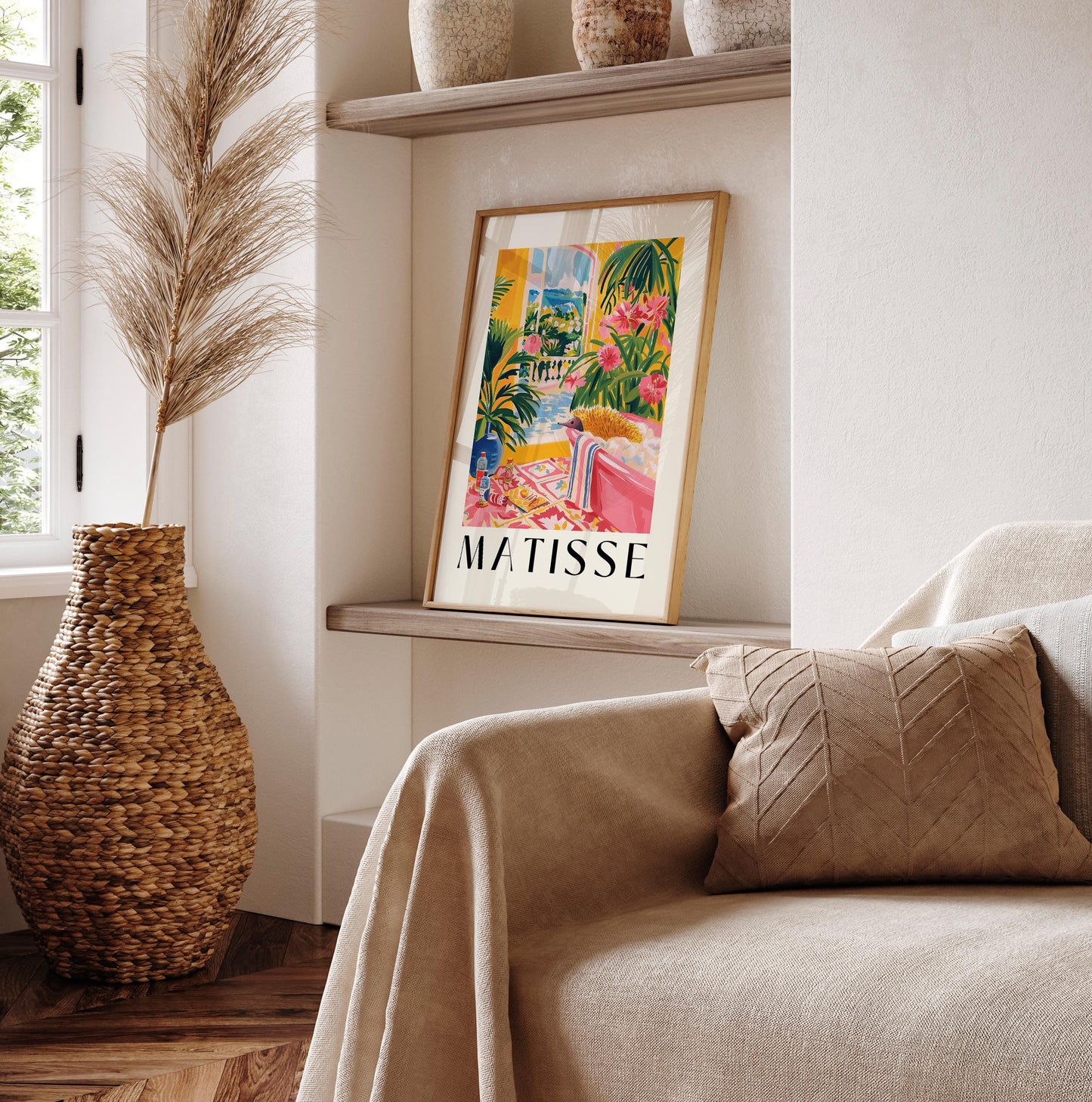 Echidna art print, Australian animal poster, Bathroom decor, Exotic tropical wall art inspired by Matisse