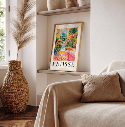 Echidna art print, Australian animal poster, Bathroom decor, Exotic tropical wall art inspired by Matisse