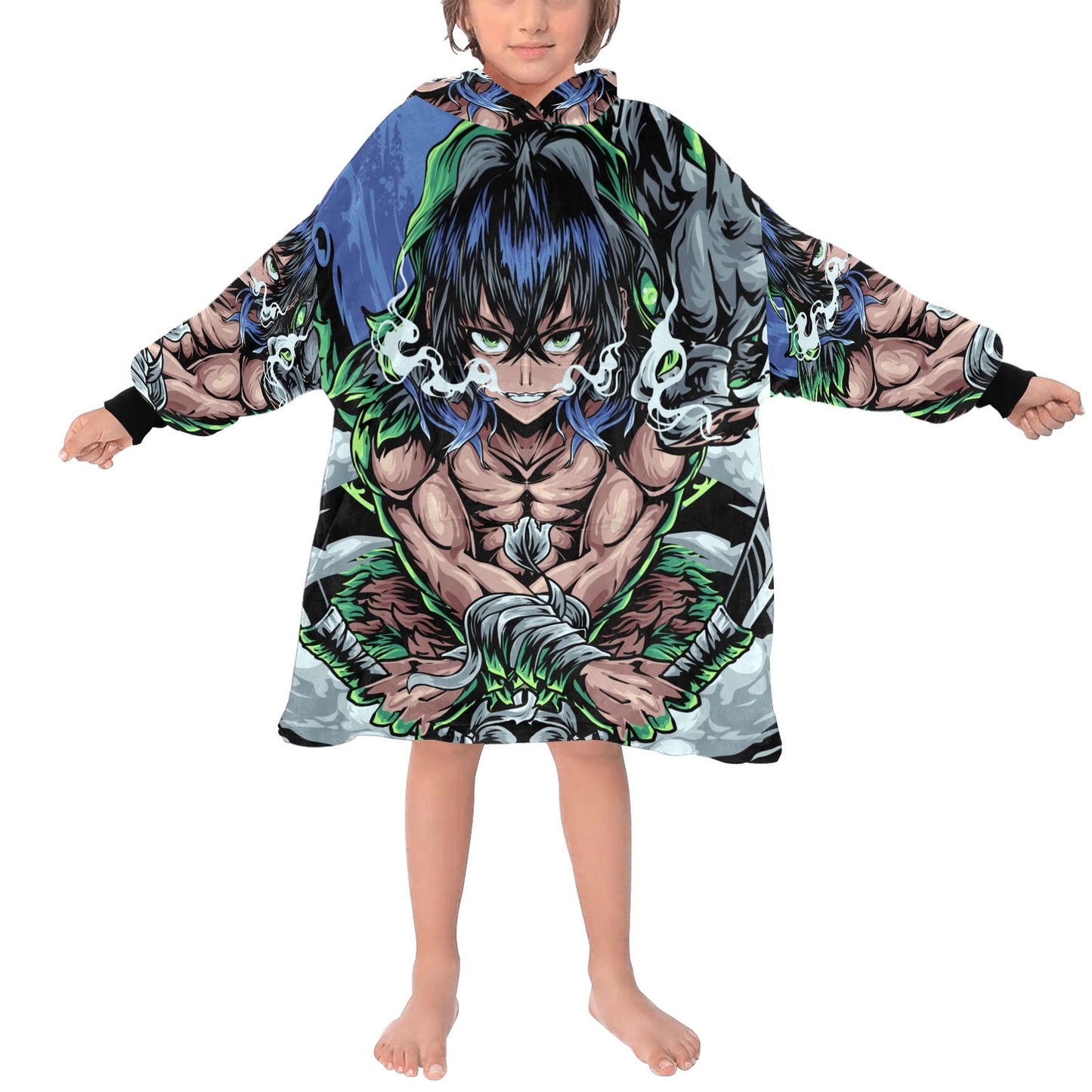 Kids Blanket Hoodie Cartoon Manga Mangas Comics