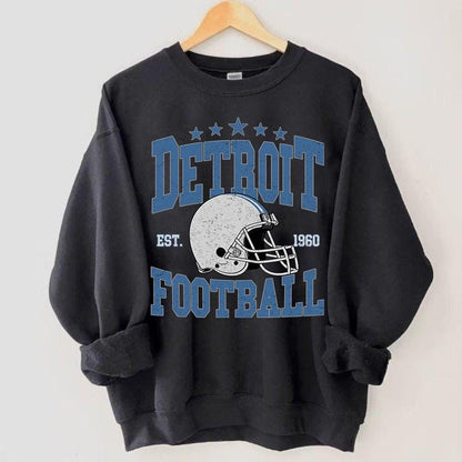 Vintage Style Detroit Football shirt, Game Day Football Shirt, Detroit Football Shirt, Sunday Football, Detroit Football Sweatshirt.