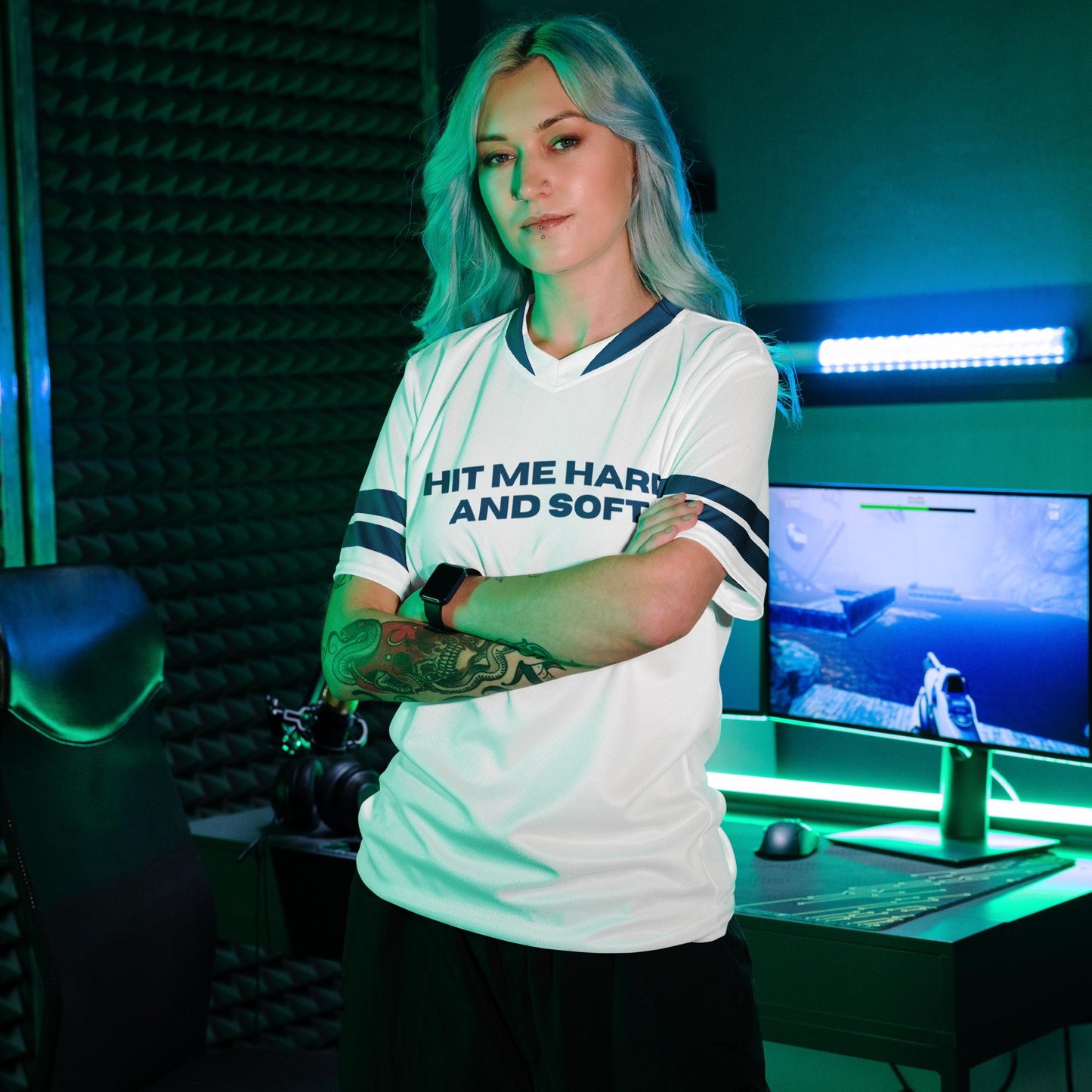 Your Custom Text Jersey, Black or White Aesthetic Fan Merch Jersey