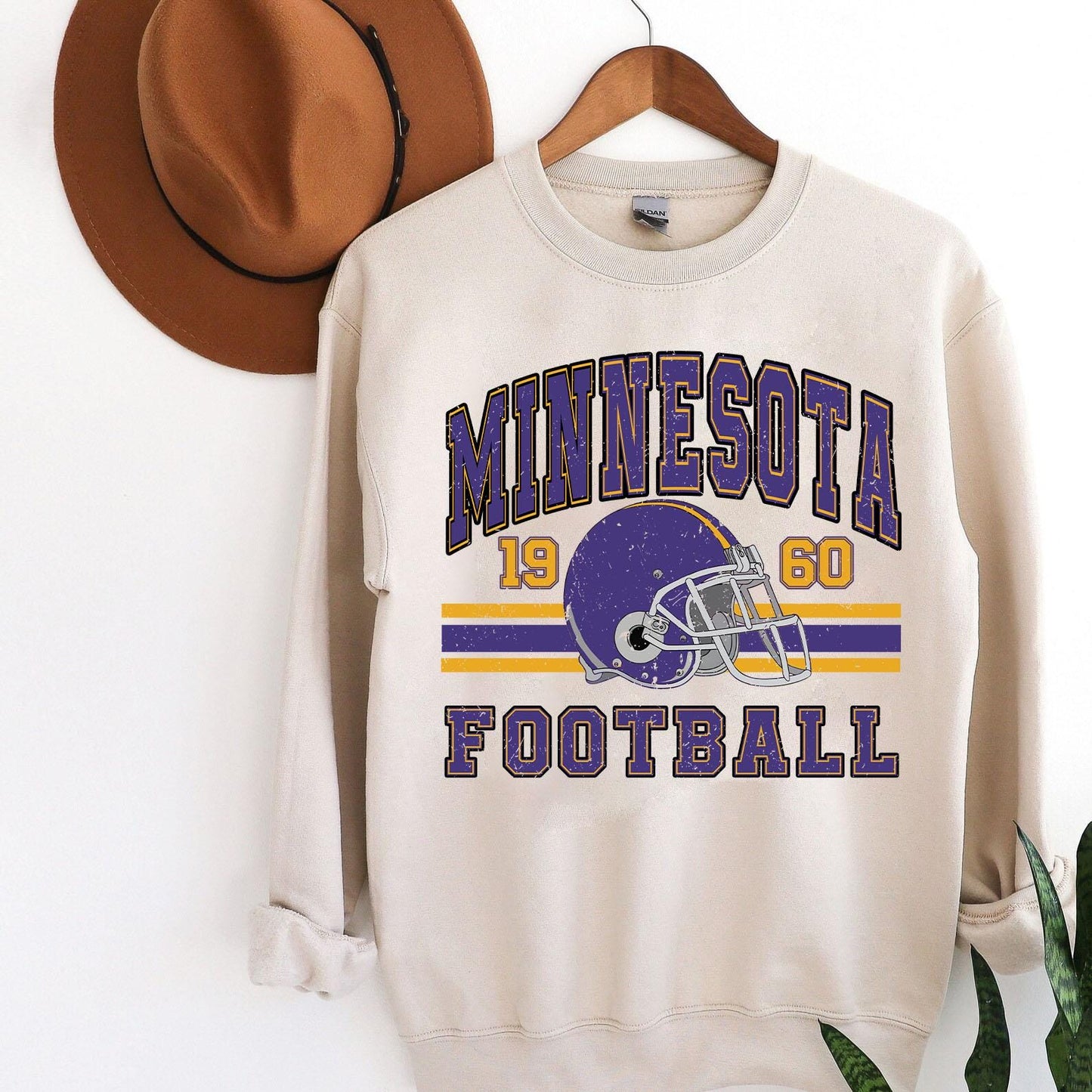 Minnesota Football Shirt, Purple and Gold Shirt, Vintage Style Minnesota Football shirt, Sunday Football, Minnesota Football Sweatshirt