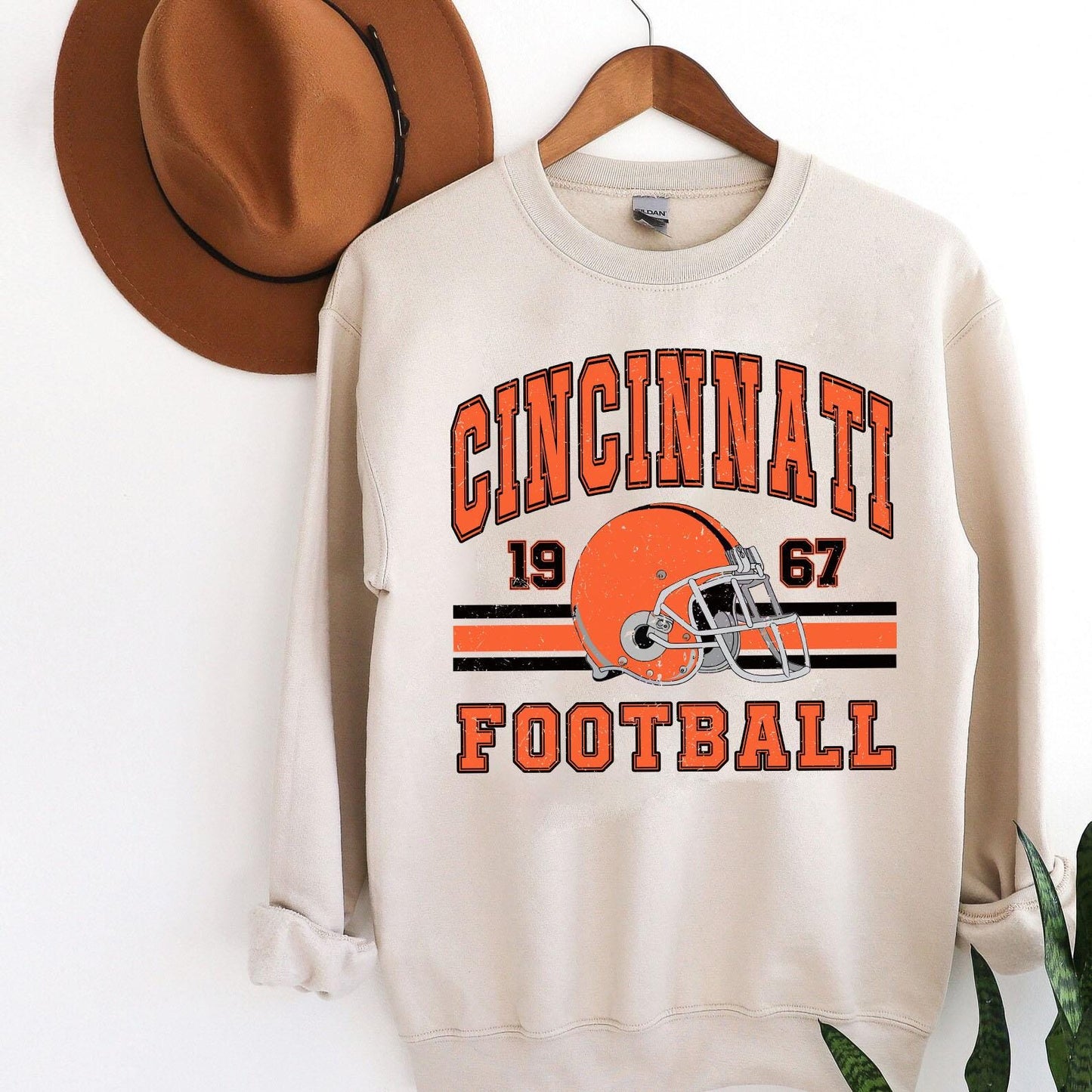 Trendy Cincinnati Game Day Shirt, Cincinnati Shirt, Game Day Shirt, Cincinnati Football Fan Gift, Retro Cincinnati Football Sweatshirt.
