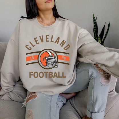 Vintage Cleveland Football shirt, Retro Style Cleveland Football Shirt Gift, Graphic Tee Gift For Football Fan Sport, Cleveland Football