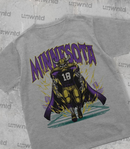 Minnesota Football Shirt - Graphic Tees - Skeleton Shirt - Merch Tee - Gift Shirt - Bootleg Shirt - Vintage - Skeleton Football Shirt