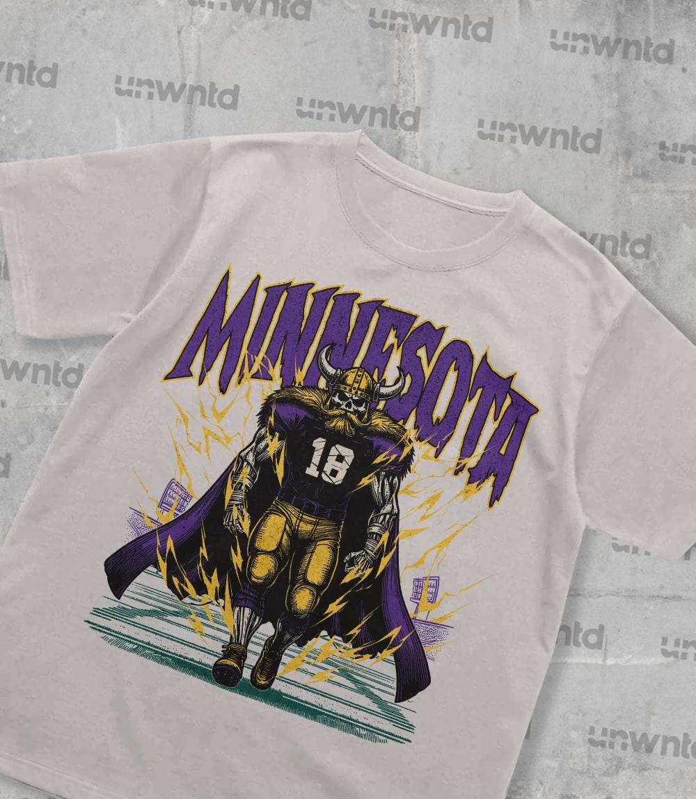 Minnesota Football Shirt - Graphic Tees - Skeleton Shirt - Merch Tee - Gift Shirt - Bootleg Shirt - Vintage - Skeleton Football Shirt