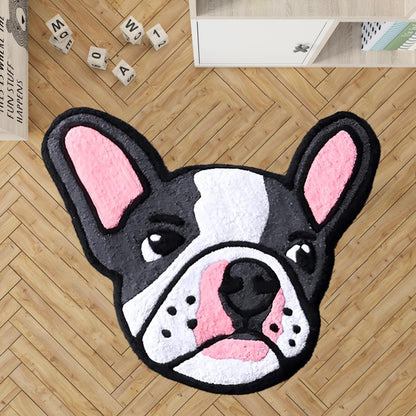 black bulldog rug,brown dog,custom pet  rug,dog gift rug,personalised animals rug,personalised bulldog dog rugbulldog birthday rug,white dog