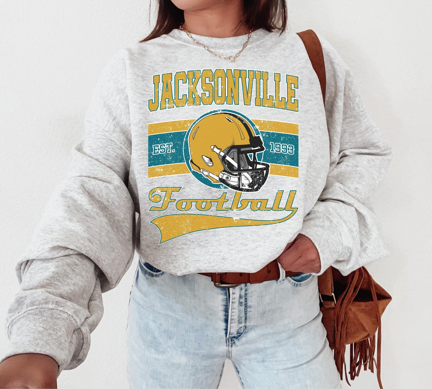 Jacksonville Football Sweatshirt, Vintage Jacksonville Crewneck, Retro Jacksonville Sweatshirt, Jacksonville Varsity Sweatshirt, Florida
