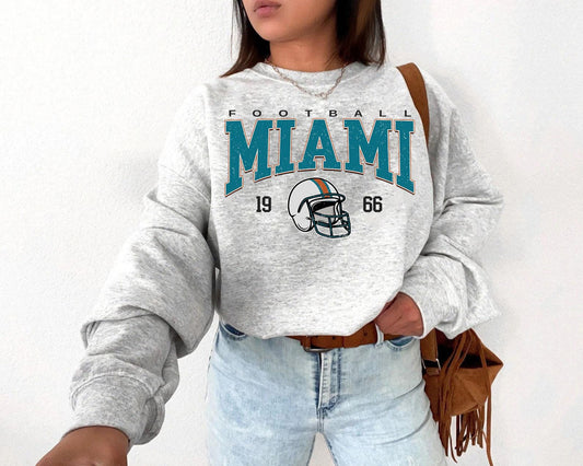 Retro Miami Football Shirt, Miami Football Shirt, Miami Football Women Shirt, Miami Football Gift Shirt, Game Day Shirt.