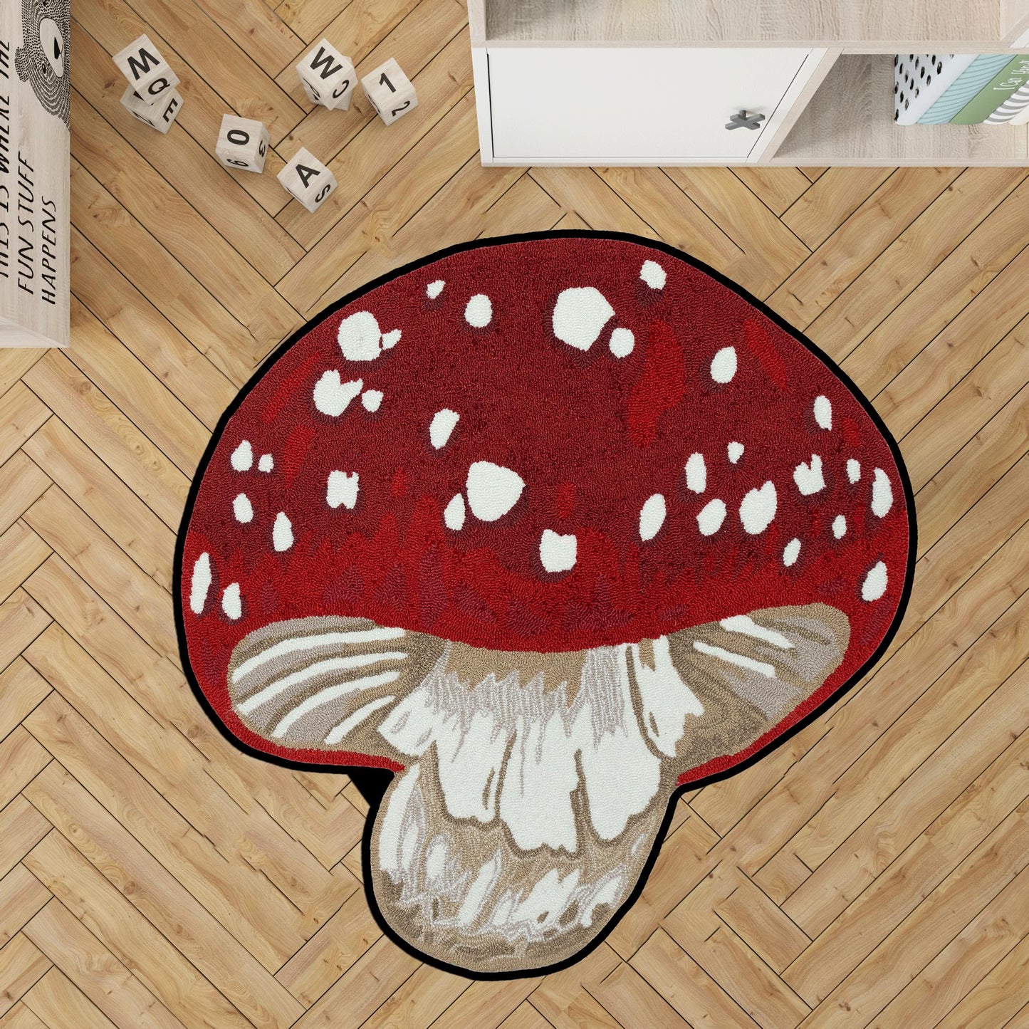 blue and black mushroom,rainbow mushroom rug,pınk mushroom rug,Yellow Navy Blue Mushroom,mushroom colorful,red mushroom rug,blue mushroom