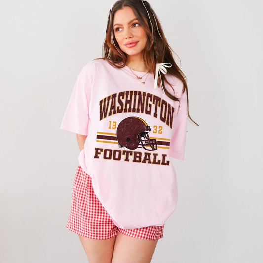 Washington Football Retro 90s Style Sweatshirt, Washington Football Shirt, Sunday Football Shirt, Washington Crewneck Sweatshirt, Game Day