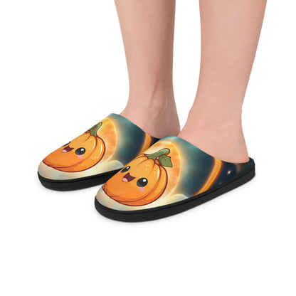 Slippers Happy Pumpkin Halloween Slippers Bright Orange Indoor House Shoes Cute Halloween Pumpkin Slippers Fun Color Cozy Footwear Gift