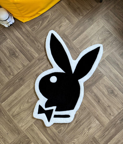 Custom rugs Bunny Tufted rug.Handmade rugs.Rugs for bedroom aesthetic.hypebeast rug.ready to ship made to order.plant decor Hand tufted rug.