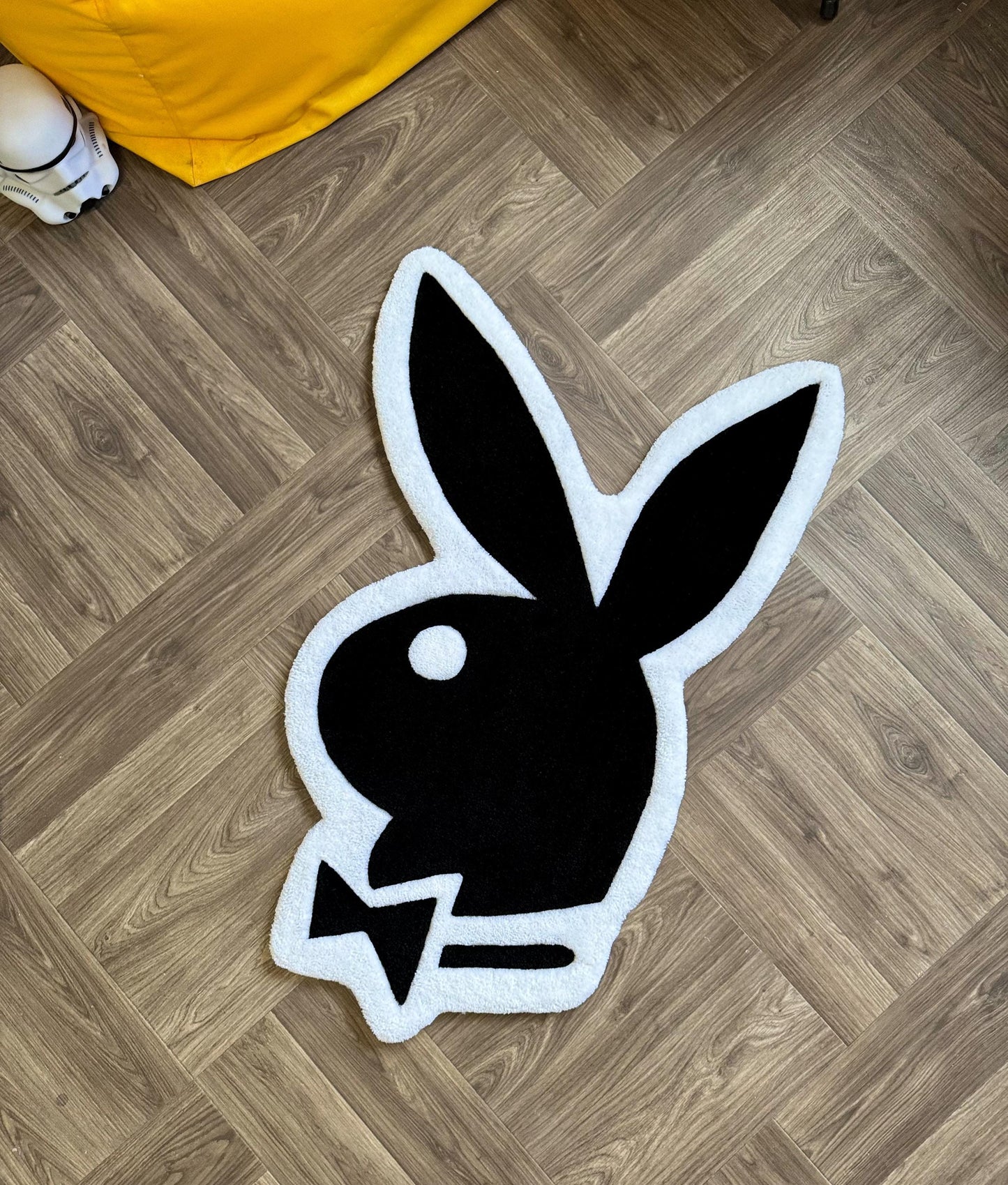 Custom rugs Bunny Tufted rug.Handmade rugs.Rugs for bedroom aesthetic.hypebeast rug.ready to ship made to order.plant decor Hand tufted rug.