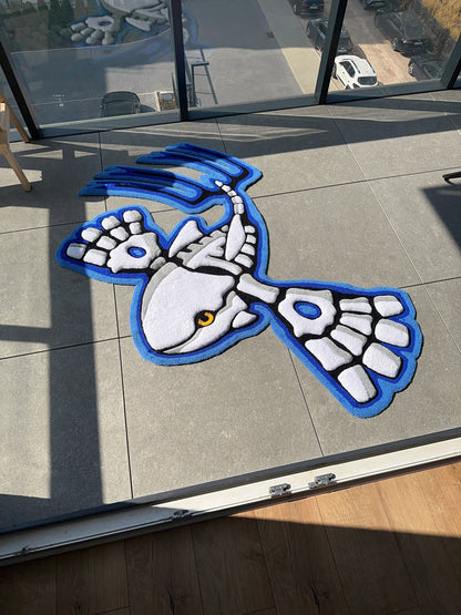 Skeleton tufted rug,3d skull rug, handmade tufted custom rug, living room decor rug, bedroom carpet, area carpet