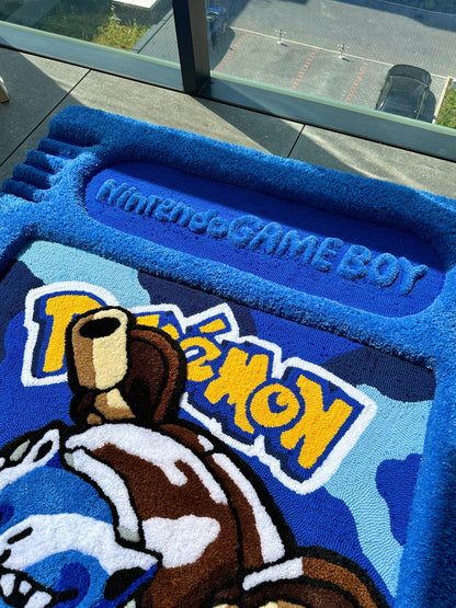 Game cartridge tufted rug,3d cartridge rug, handmade tufted custom rug, living room decor rug, bedroom carpet, area carpet