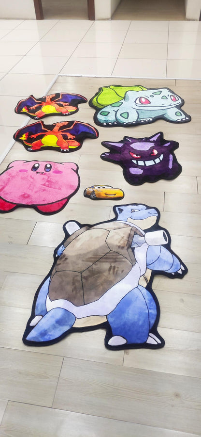 Anime breakfast rug, toasted rug, Anime Rug,egg and avo on toast,my take on tic tac toe, Anime Lover Gift Rug Japan Anime Pattern,custom rug