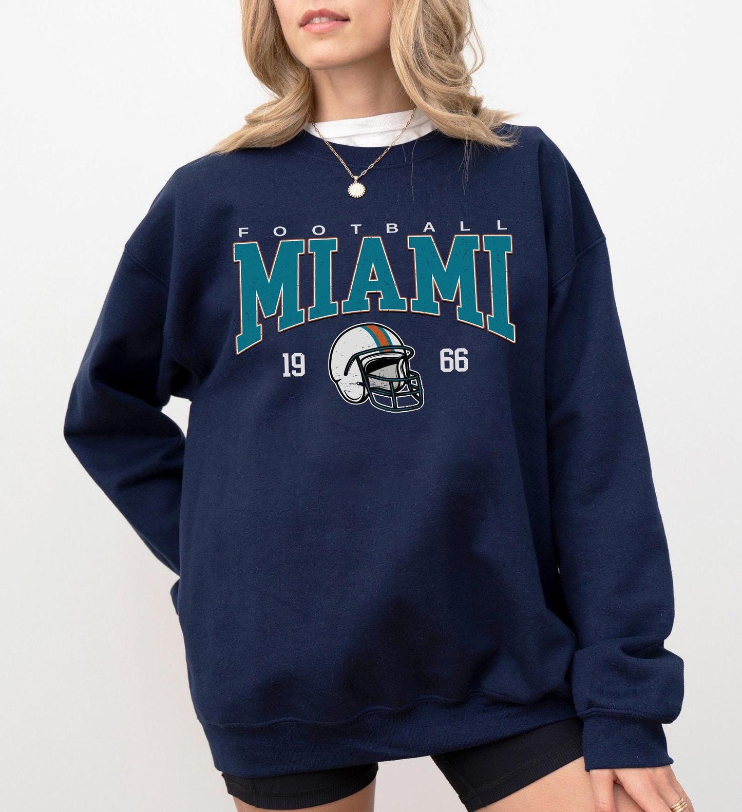 Retro Miami Football Shirt, Game Day Tee, Sunday Miami Football Sweatshirt, Miami Football Fan Shirt, Miami Team Rugby Gift
