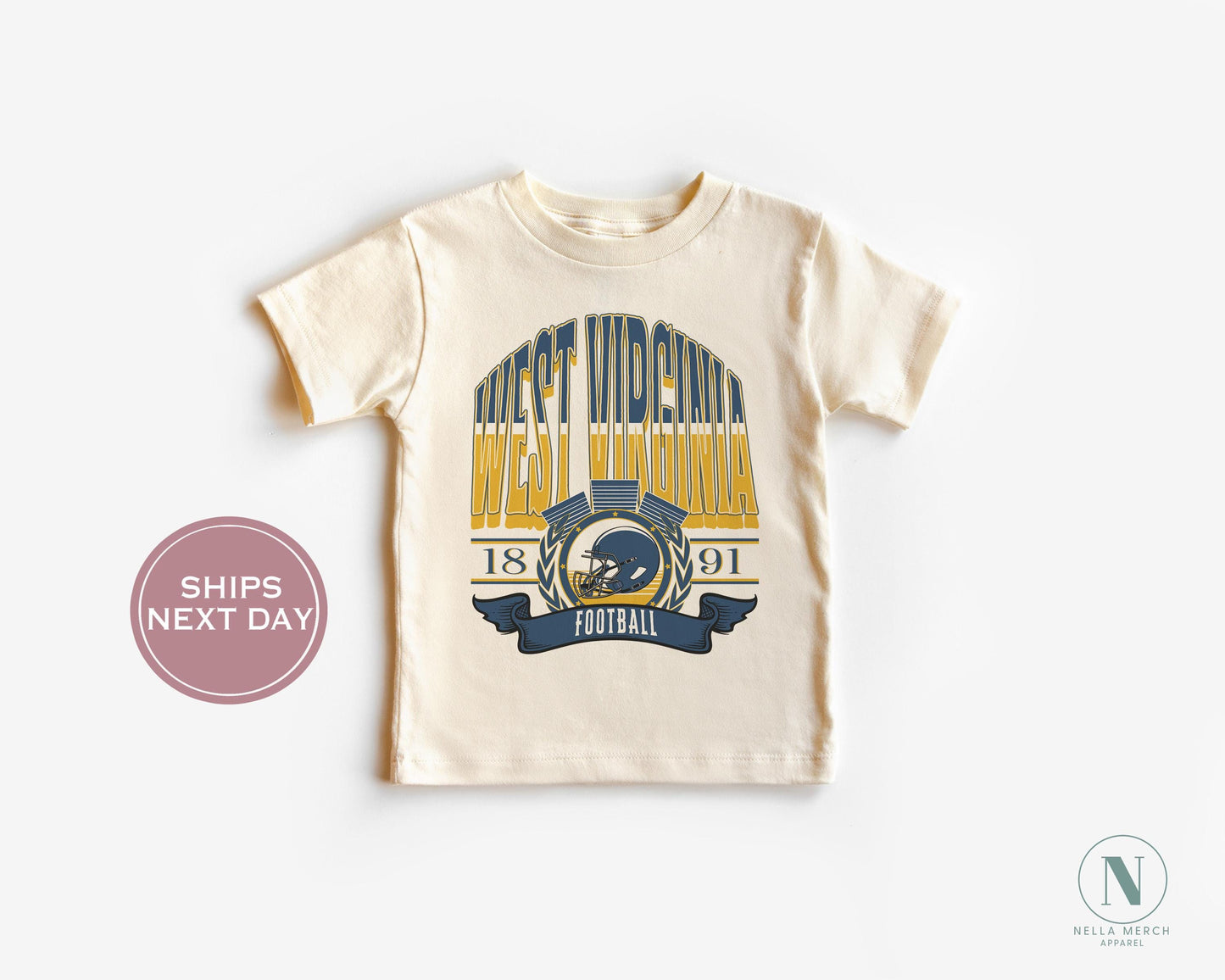 Retro West Virginia Football Shirt, Vintage West Virginia Football Tee, Morgantown West Virginia T-Shirt, College Football Shirt