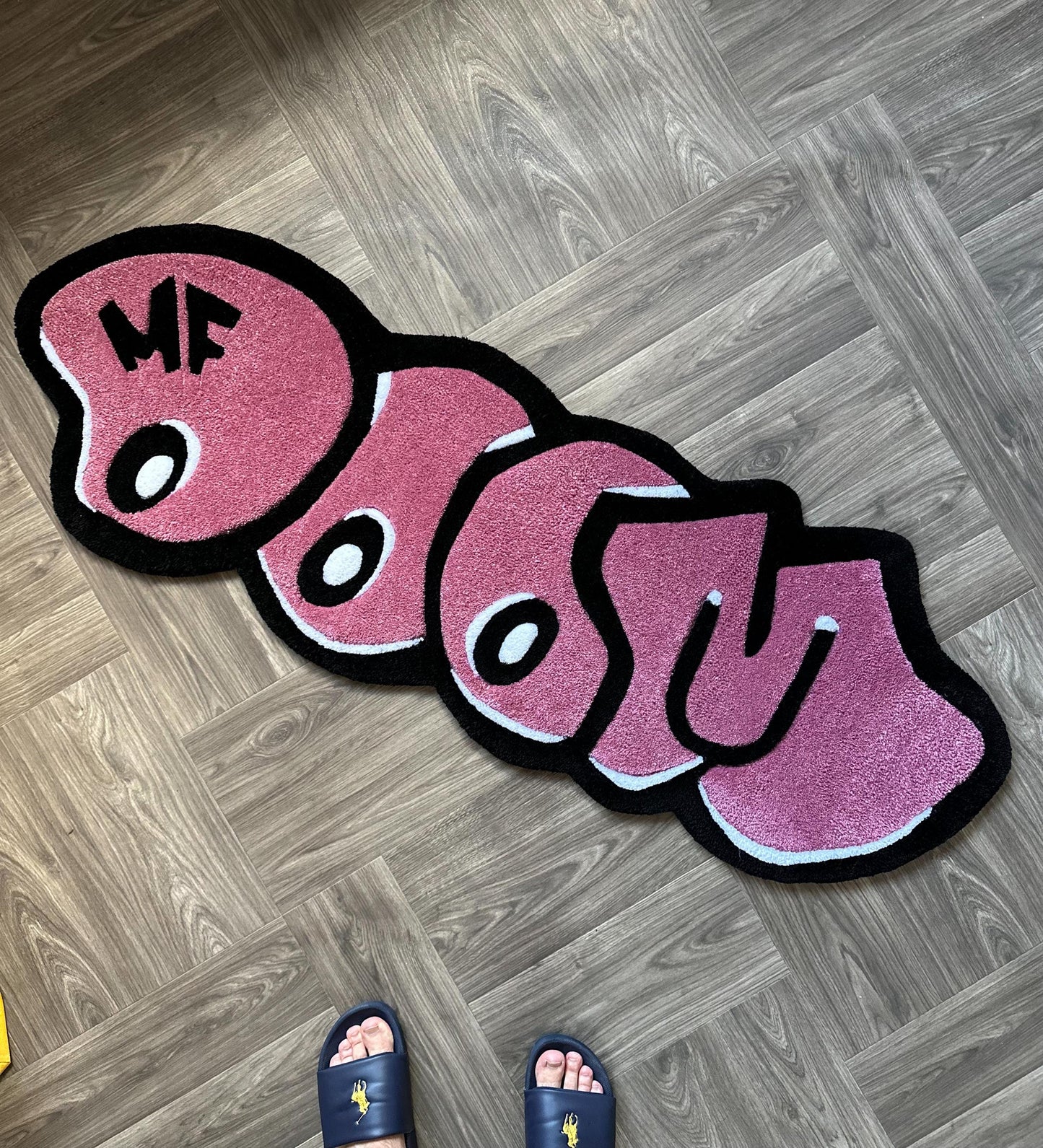 MF Doom Rug Custom Rug Cd rug Rap Rug Doom rug Tufted Rug Custom carpet rug Living Room rug Rugs for bedroom aesthetic Hypebeast rug