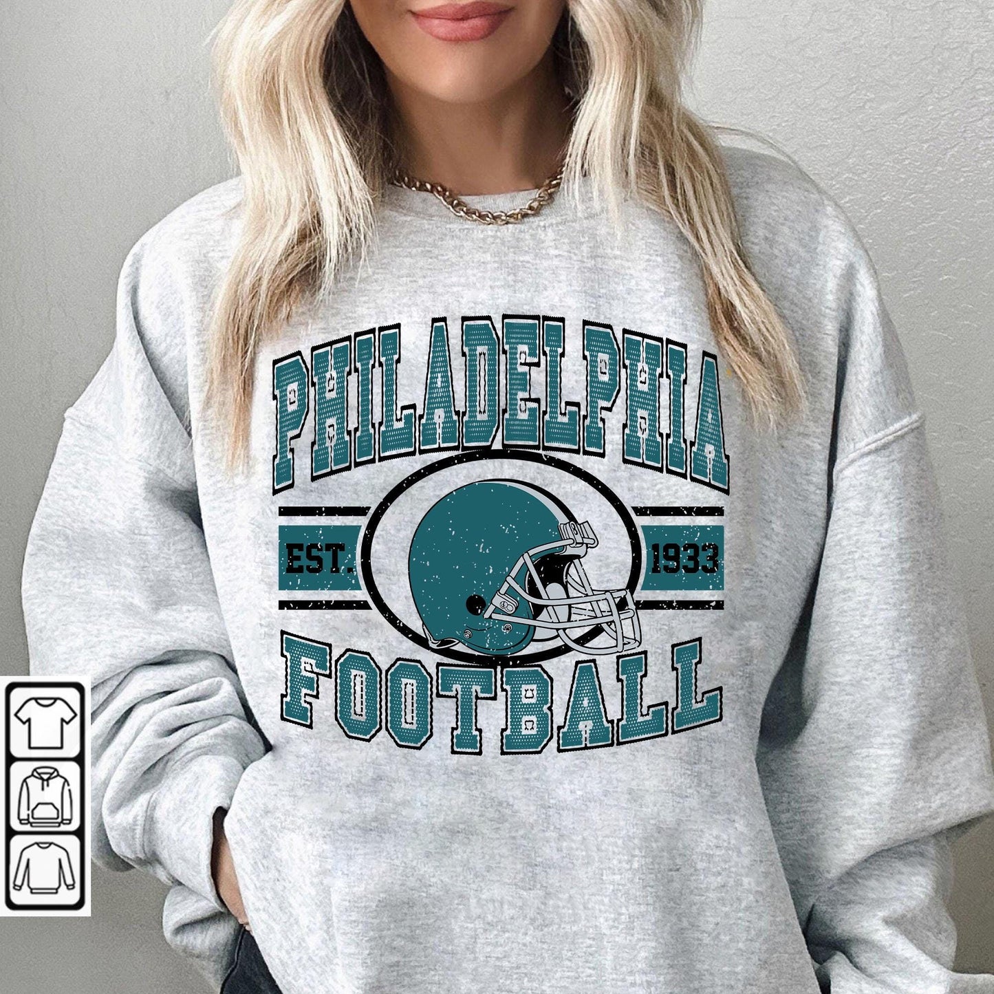 Philadelphia Football Sweatshirt, Philadelphia Retro, Vintage Style Gift, Football Tee, Philadelphia Fans Shirt, Philadelphia Football Shirt