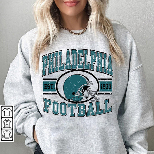 Philadelphia Football Sweatshirt, Philadelphia Retro, Vintage Style Gift, Football Tee, Philadelphia Fans Shirt, Philadelphia Football Shirt