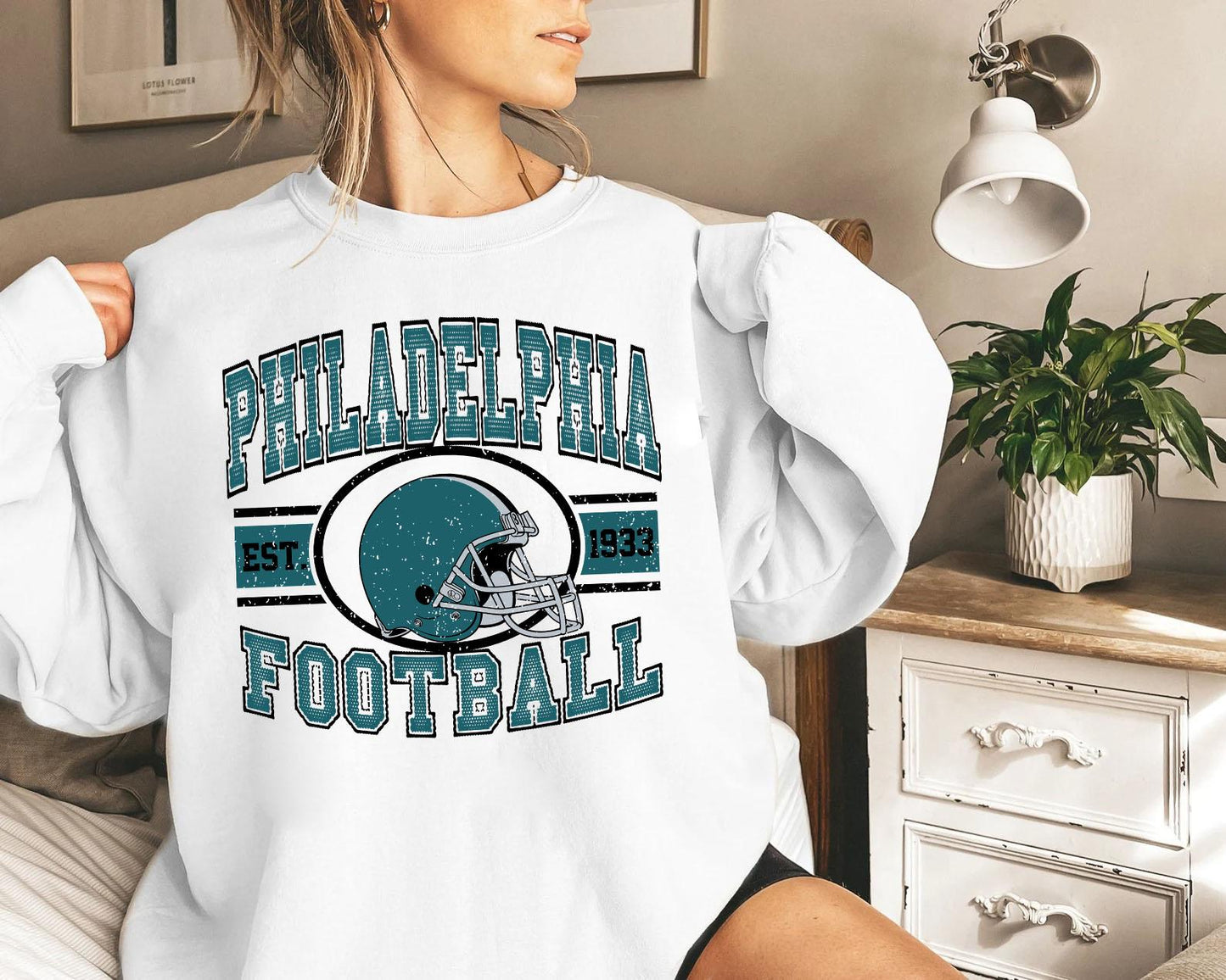 Philadelphia Football Sweatshirt, Philadelphia Retro, Vintage Style Gift, Football Tee, Philadelphia Fans Shirt, Philadelphia Football Shirt