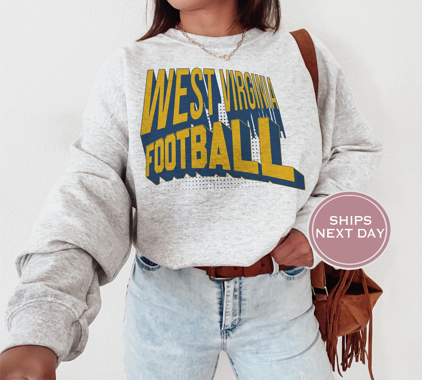 West Virginia Football Sweatshirt, Vintage West Virginia Crewneck, Retro West Virginia , West Virginia Varsity , West Virginia Long Sleeve