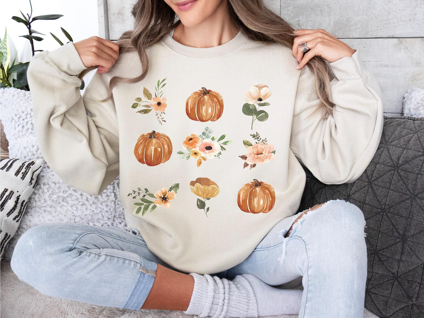 Fall Style Sweatshirt And T-shirt, Vintage Cartoon Shirs, Spooky Season, Halloween Gift For Her, Cartoon lover, Pumpkin