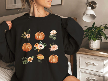 Fall Style Sweatshirt And T-shirt, Vintage Cartoon Shirs, Spooky Season, Halloween Gift For Her, Cartoon lover, Pumpkin