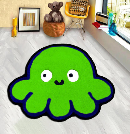 Red Octopus, Blue Octopus, Purple Octopus, Octopus, Yellow Octopus, Orange Octopus, Green Octopus, Kids Room Decor,Octopus Decor,Octopus Rug