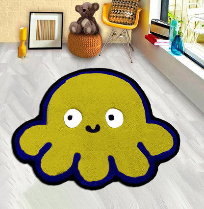 Red Octopus, Blue Octopus, Purple Octopus, Octopus, Yellow Octopus, Orange Octopus, Green Octopus, Kids Room Decor,Octopus Decor,Octopus Rug