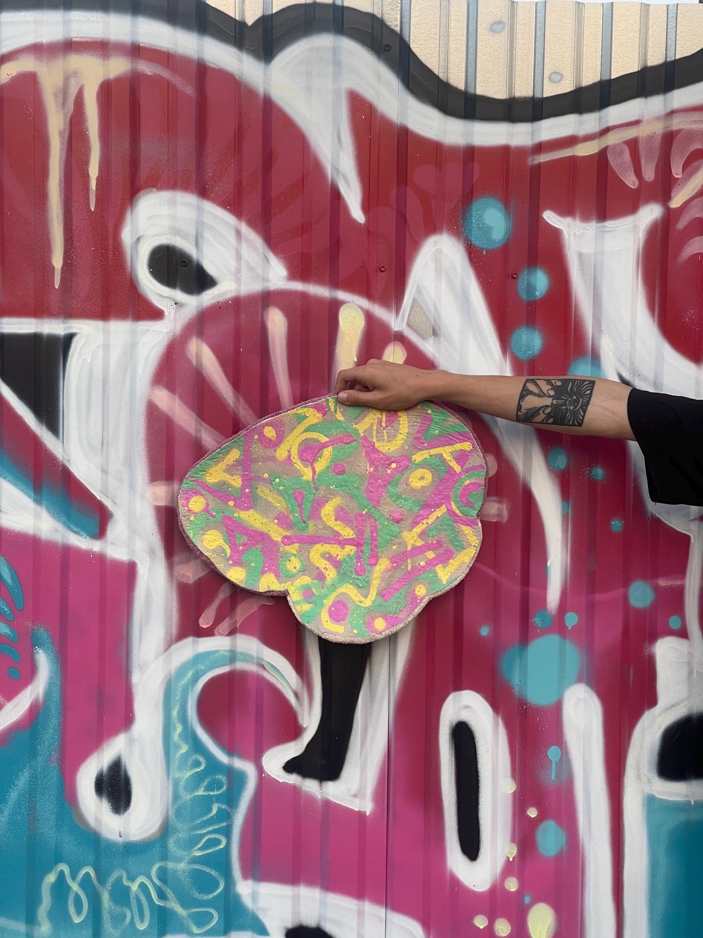 Funky Tufted Rug /  100% Handmade Rug / Housewarming Gifts, 3D Custom Rug , Wall Decor