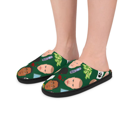 Breaking Bad Slippers | Indoor Slippers For Her For Him Cartoon Character Green Gift Stocking Stuffer Birthday Christmas Gift