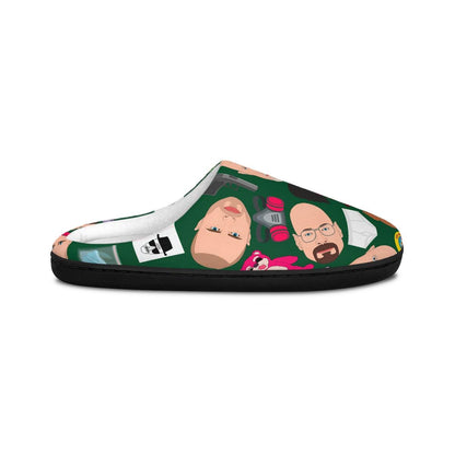 Breaking Bad Slippers | Indoor Slippers For Her For Him Cartoon Character Green Gift Stocking Stuffer Birthday Christmas Gift