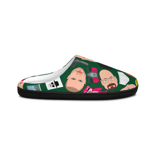 Breaking Bad Slippers | Indoor Slippers For Her For Him Cartoon Character Green Gift Stocking Stuffer Birthday Christmas Gift