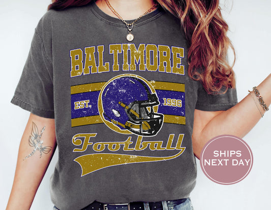 Retro Baltimore Football Shirt, Vintage Baltimore Football Shirt, Baltimore Football Shirt, Trendy Baltimore Football Shirt, Game Shirt