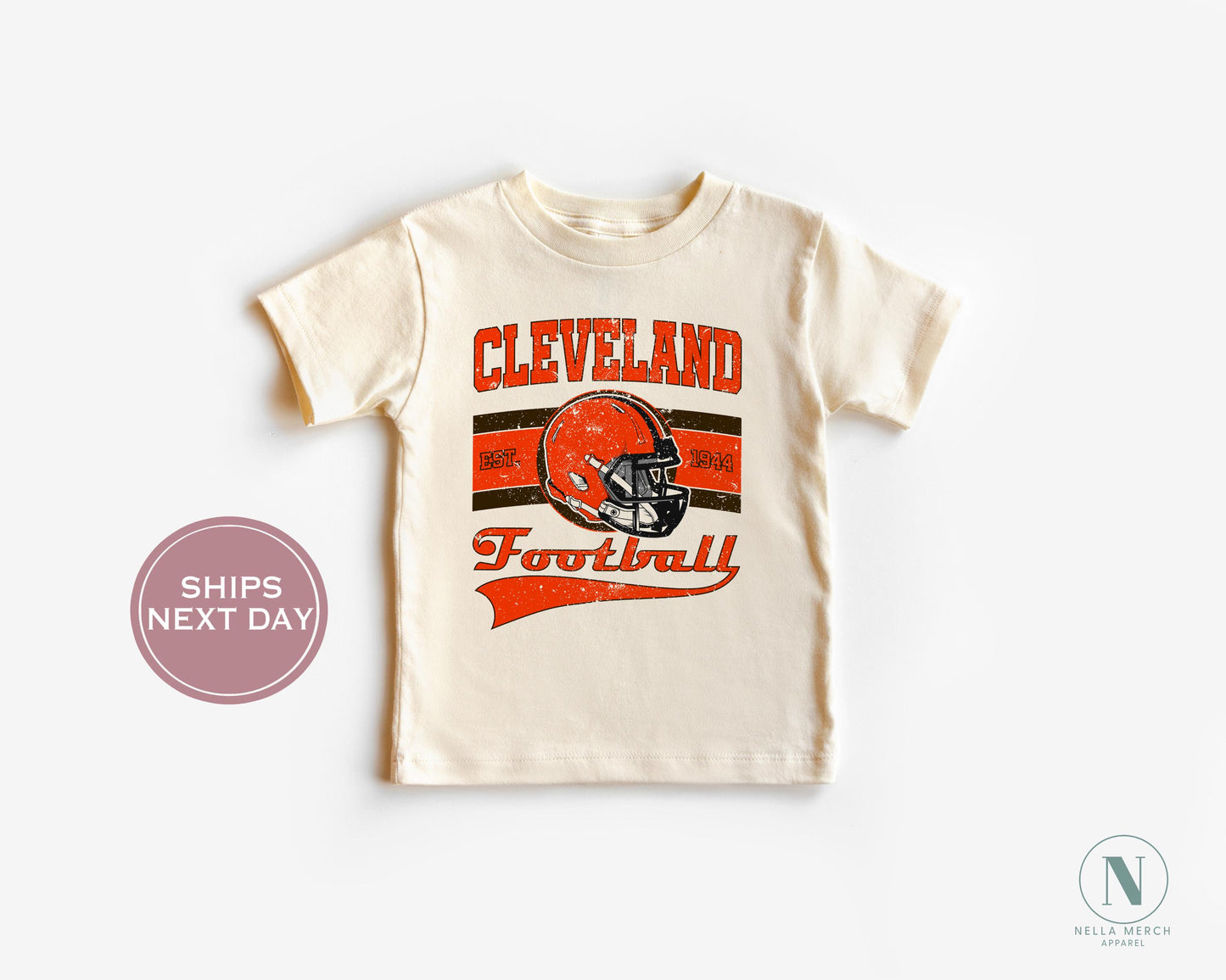 Cleveland Football Shirt, Retro Cleveland Football Shirt, Vintage Cleveland Women Shirt, Cleveland Toddler Shirt