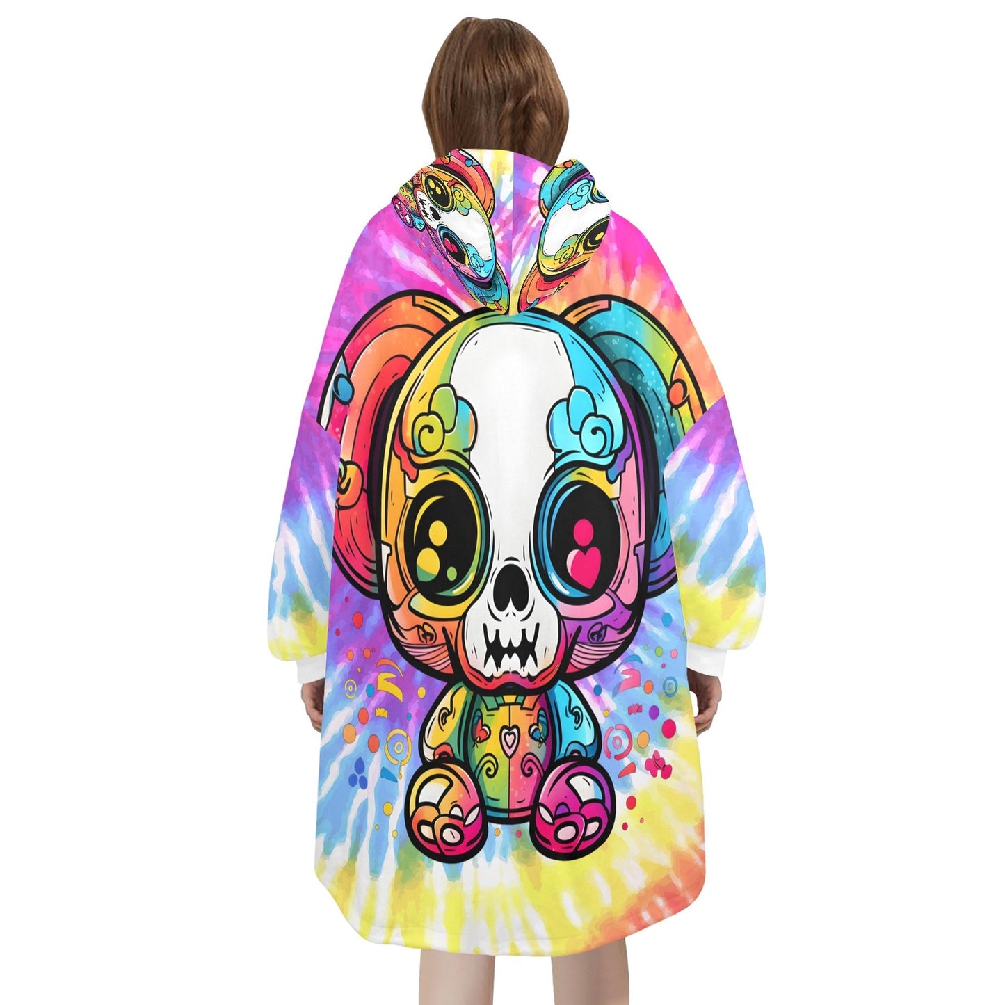 Personalized Blanket Hoodie Teddy Bear Fleece Loungewear