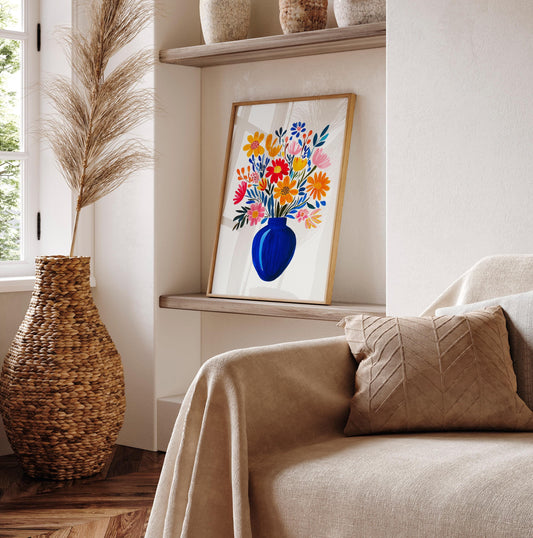 Matisse Flower Market Print: Colorful Maximalist Art