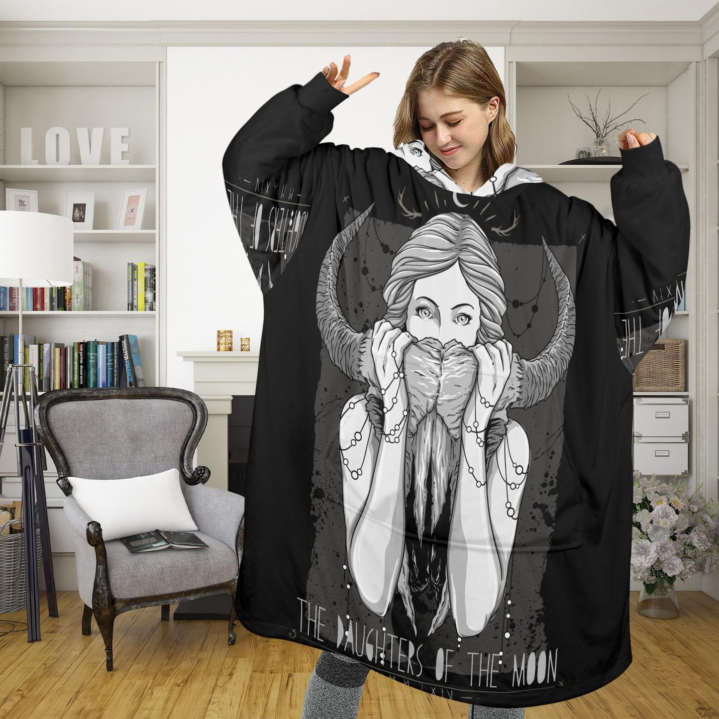 Zodiac Blanket Hoodie Personalized Fleece Loungewear