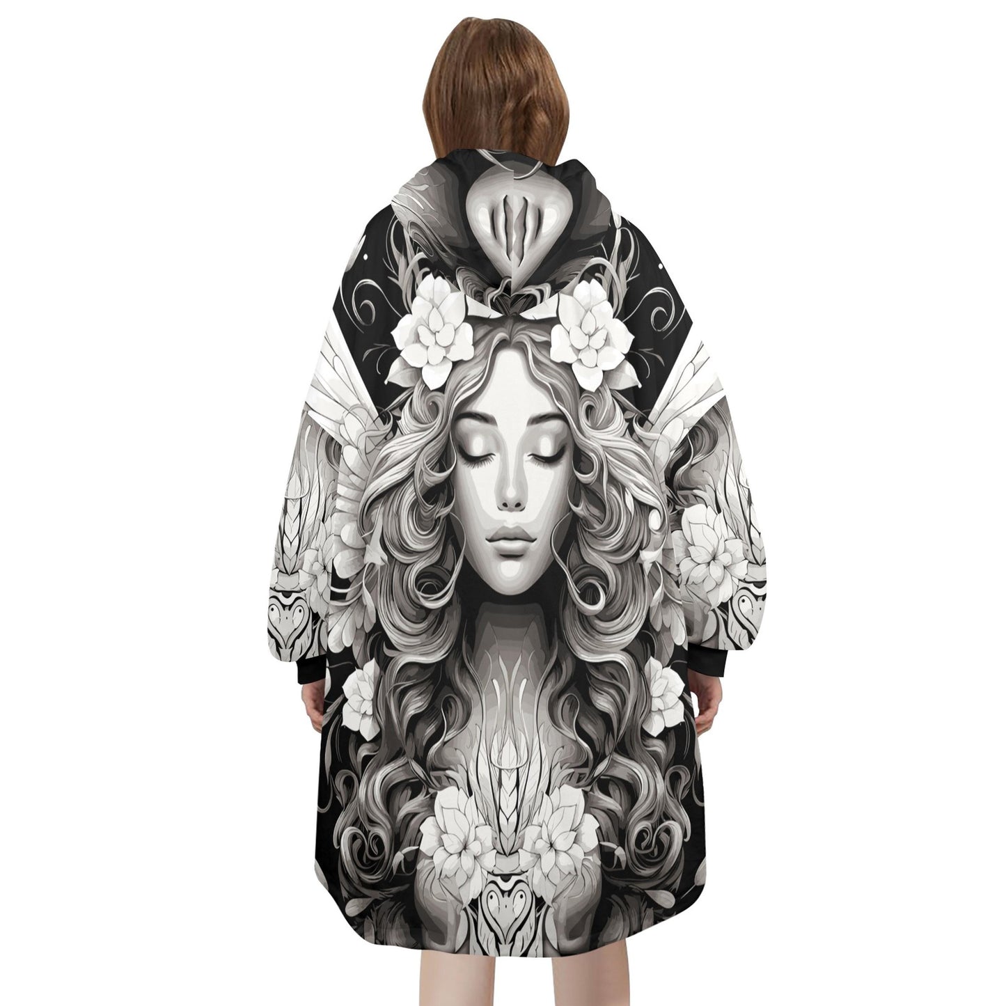 Personalized Fleece Blanket Hoodie Unisex Loungewear