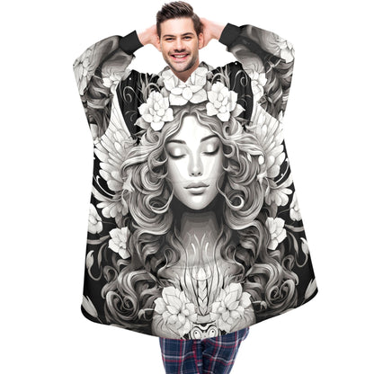 Personalized Fleece Blanket Hoodie Unisex Loungewear