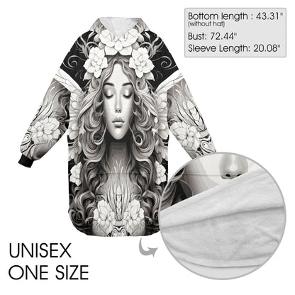 Personalized Fleece Blanket Hoodie Unisex Loungewear