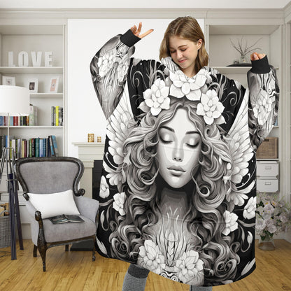 Personalized Fleece Blanket Hoodie Unisex Loungewear