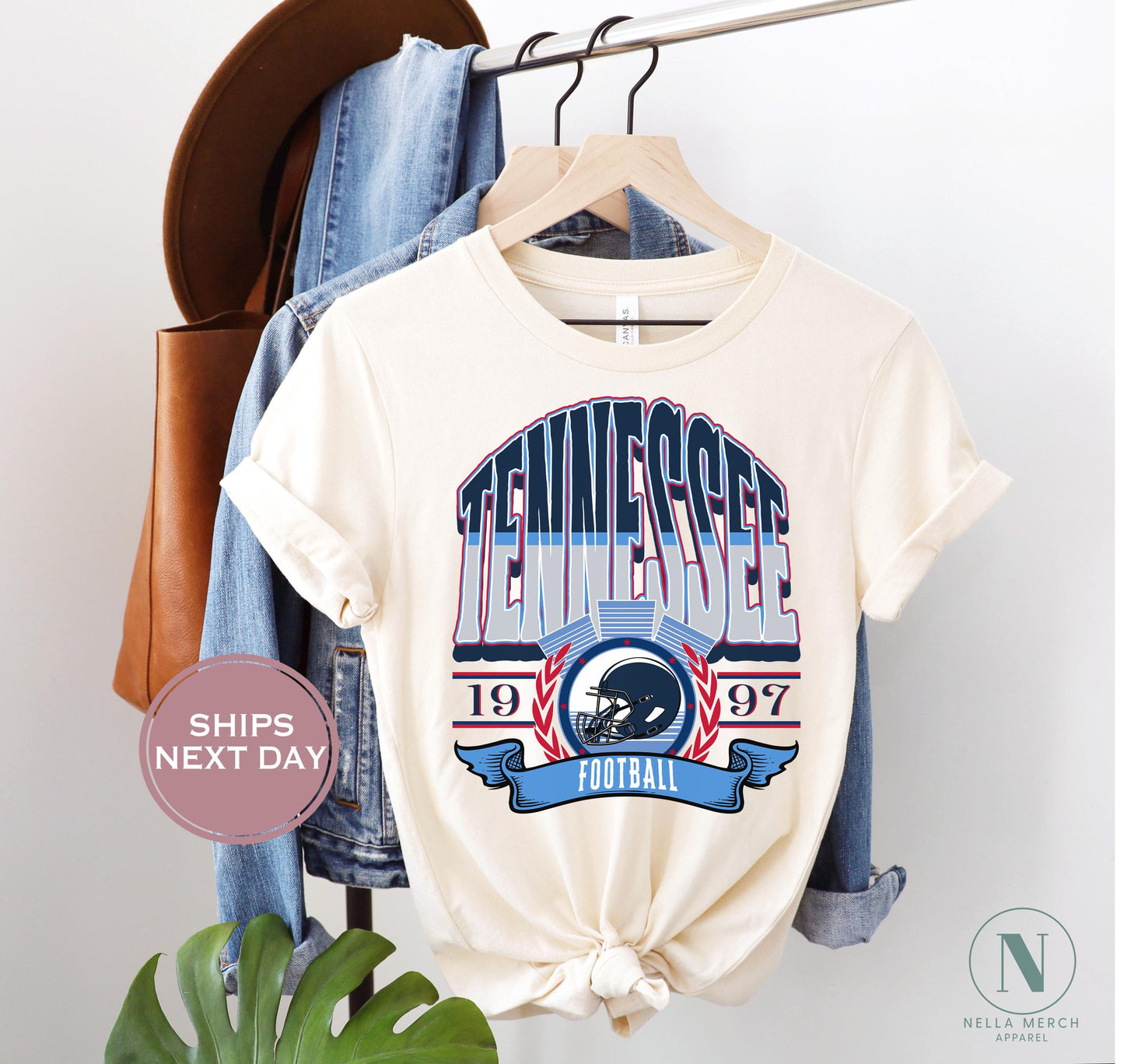 Retro Tennessee Football Shirt, Vintage Tennessee Football Shirt, Tennessee Football Women Shirt, Varsity Tennessee Football, Football Gift