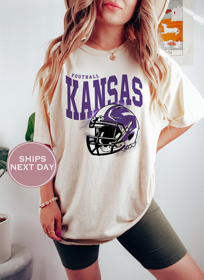 Retro Kansas Football Shirt, Vintage Kansas Football Shirt, Manhattan Kansas Shirt, College Football Shirt