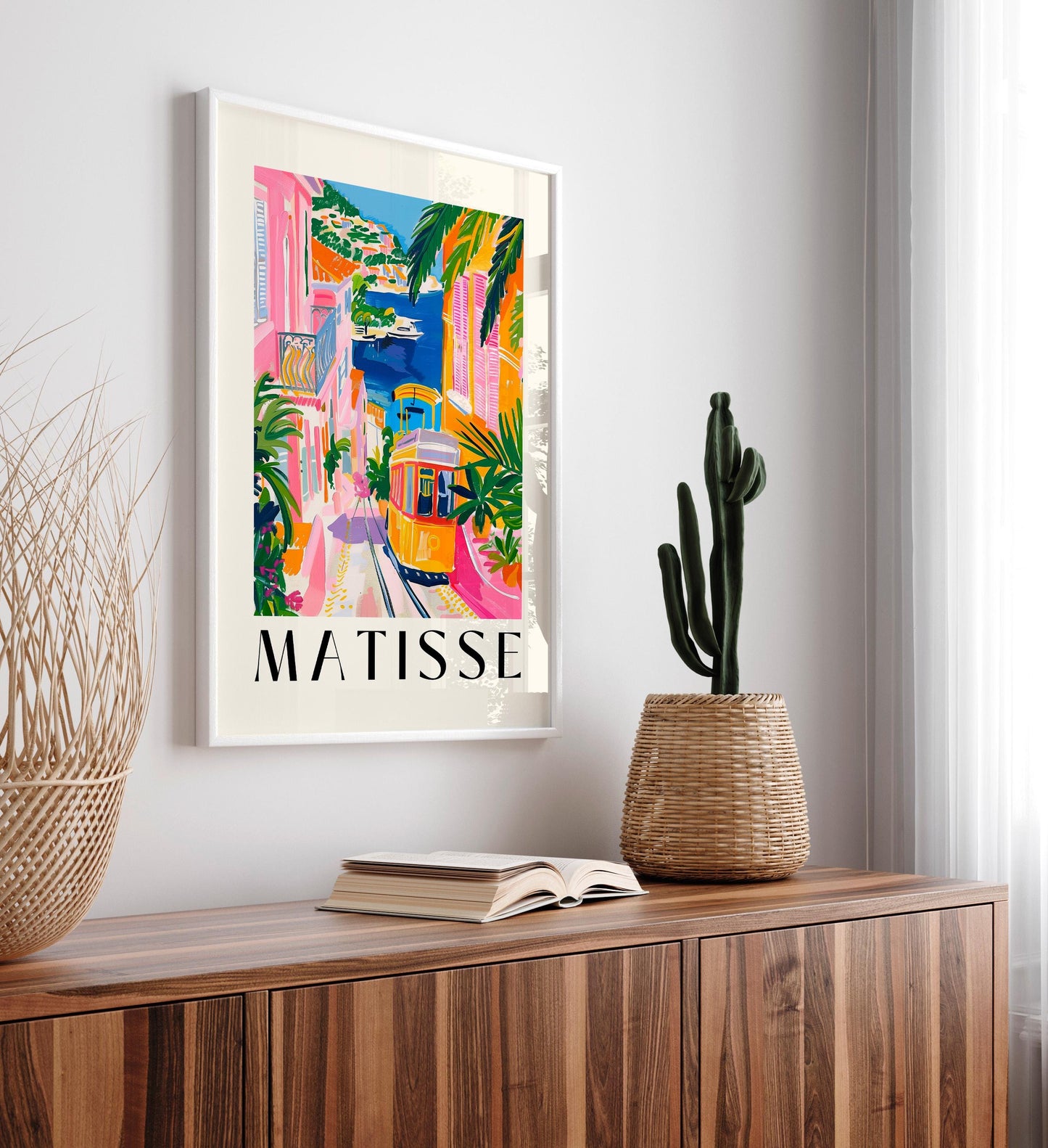Maximalist Matisse print, Coastal decor, Preppy wall art, Y2K poster, Retro home decor, Dopamine decor