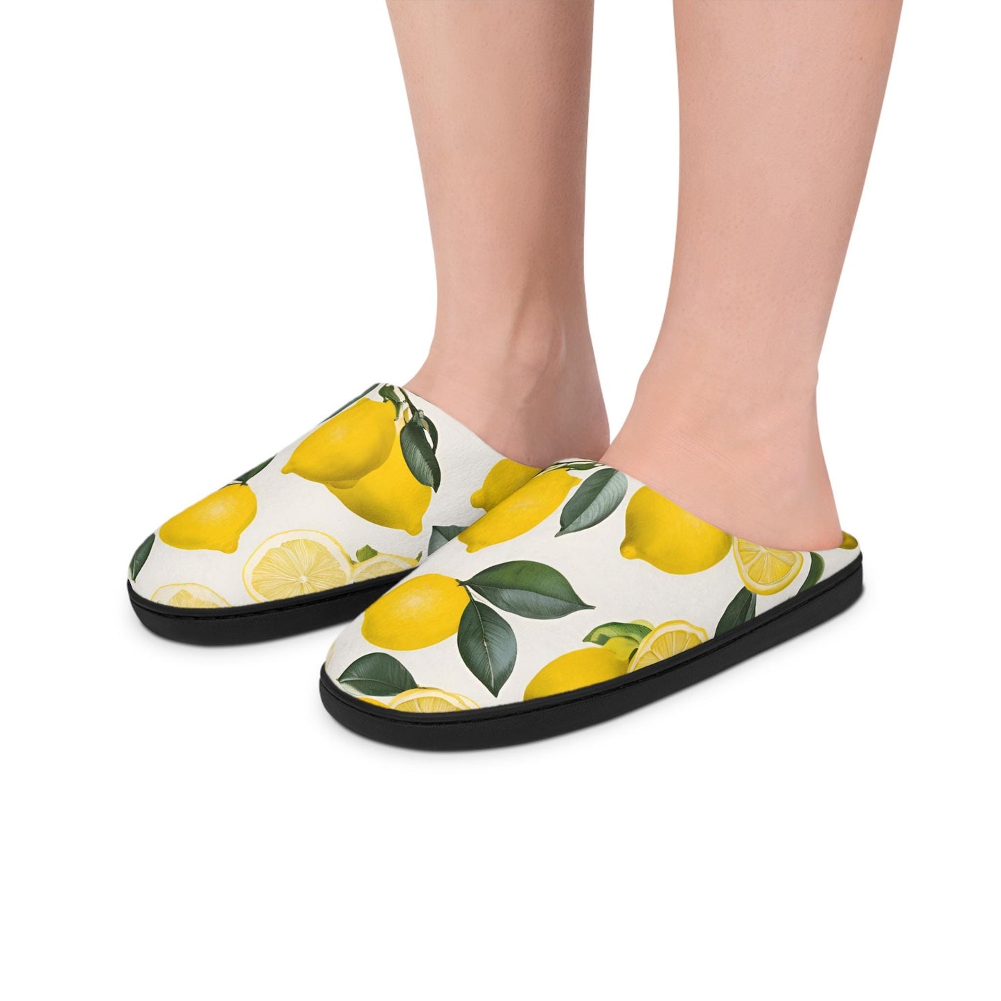 Lemon Slippers Women's Indoor Slippers Fruit Slippers Lemondesign Women'sslippers Lemon-inspired Anti skid Houseshoes Lemon Lovers Gift