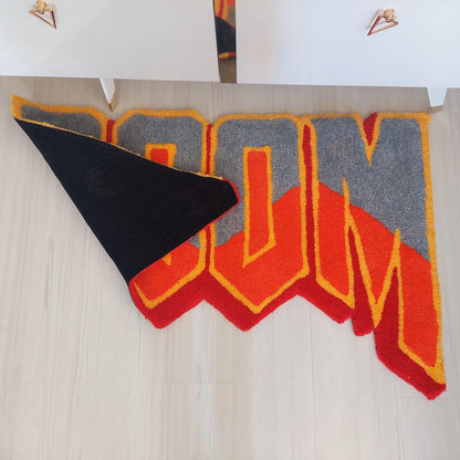 Doom Rug, Tufted Rug, Custom Rug, Living Room Rug, MFDoom Tufted Rug, Handmade Rug, Gift Rug, Area Rug, Bedroom Rug, Cool Rug, Your Name Rug